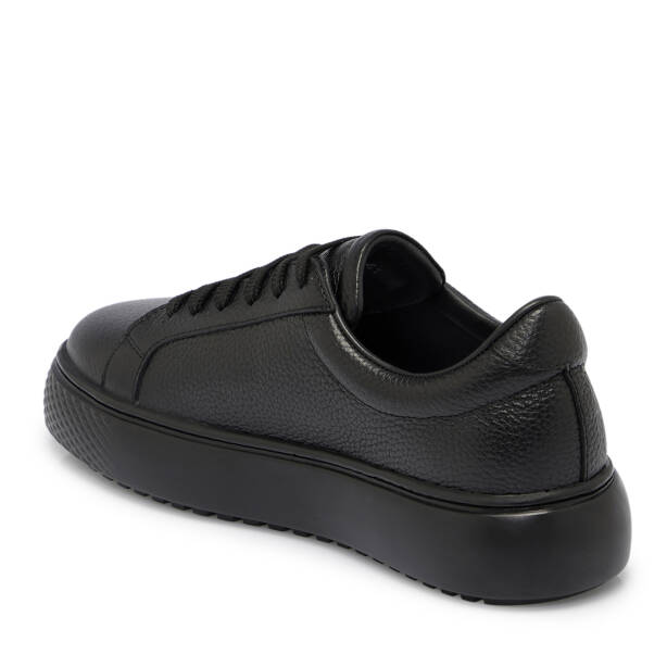 Siyah Deri Erkek Sneaker - E25S1AY57485-A41 - 2