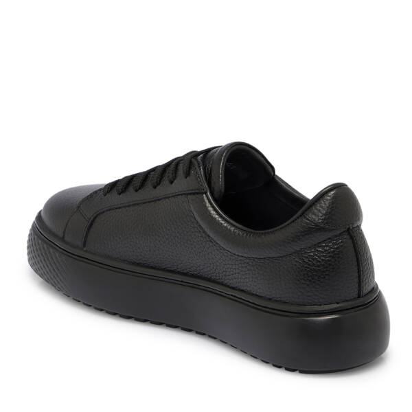 Siyah Deri Erkek Sneaker - E25S1AY57485-A41 - 2