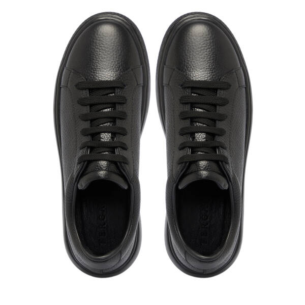 Siyah Deri Erkek Sneaker - E25S1AY57485-A41 - 5