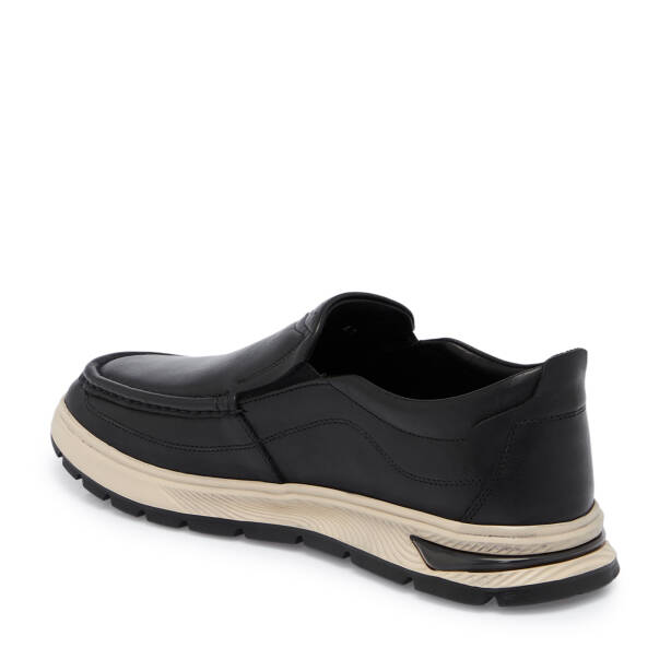 Siyah Deri Erkek Sneaker - E25S1AY57489-A23 - 2