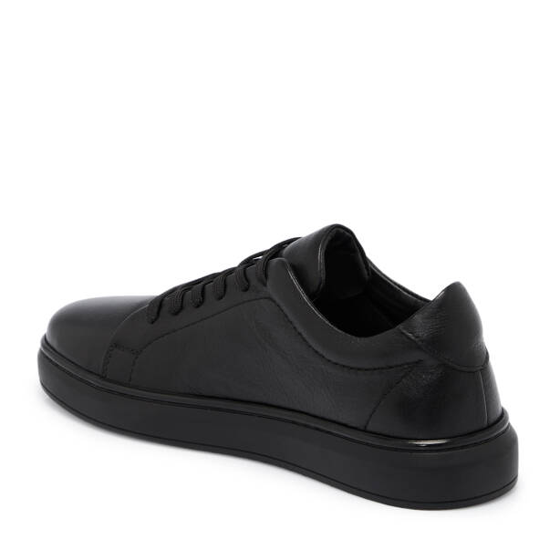 Siyah Deri Erkek Sneaker - E25S1AY57520-A23 - 2