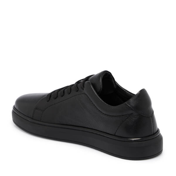 Siyah Deri Erkek Sneaker - E25S1AY57520-A23 - 2