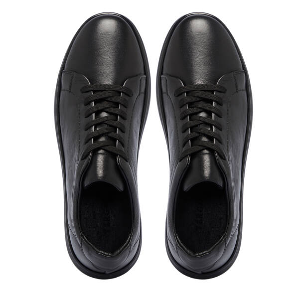 Siyah Deri Erkek Sneaker - E25S1AY57520-A23 - 5