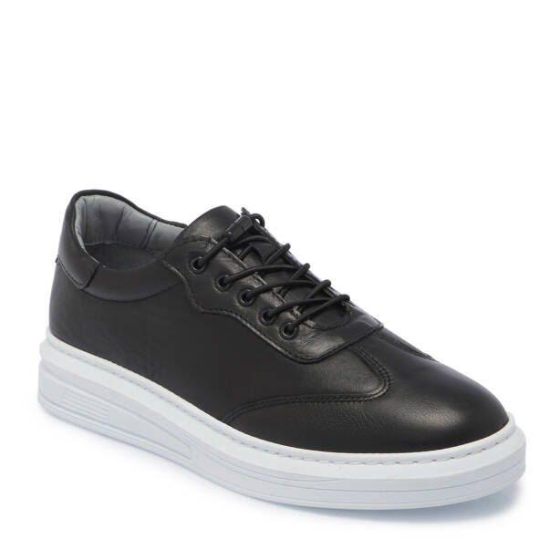 Siyah Deri Erkek Sneaker - E25S1AY57526-A23 