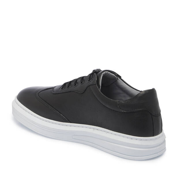 Siyah Deri Erkek Sneaker - E25S1AY57526-A23 - 2
