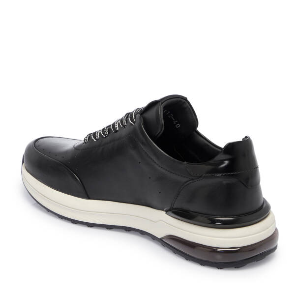 Siyah Deri Erkek Sneaker - E25S1AY57528-A23 - 2