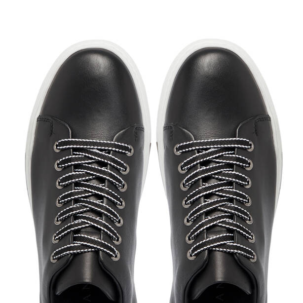 Siyah Deri Erkek Sneaker - E25S1AY57529-A23 - 5