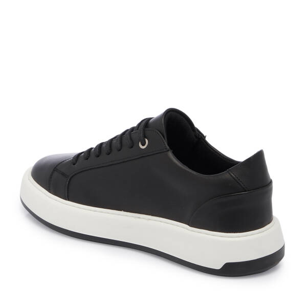 Siyah Deri Erkek Sneaker - E25S1AY57537-A23 - 2