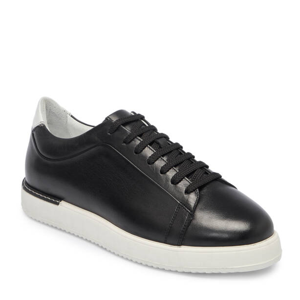 Siyah Deri Erkek Sneaker - E25S1AY57540-A23 