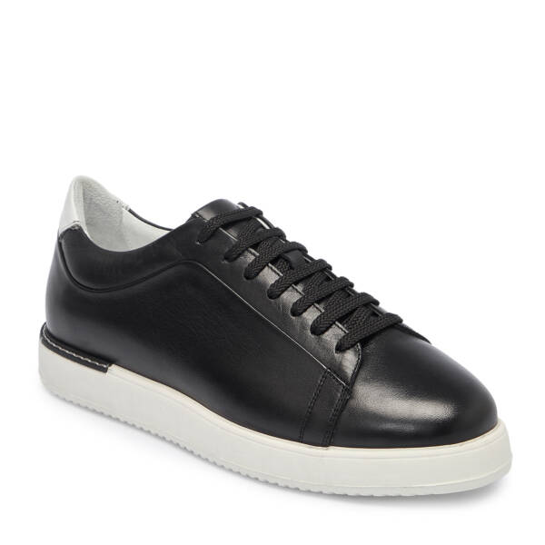 Siyah Deri Erkek Sneaker - E25S1AY57540-A23 - 1