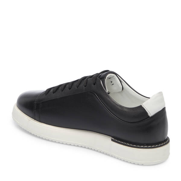 Siyah Deri Erkek Sneaker - E25S1AY57540-A23 - 2