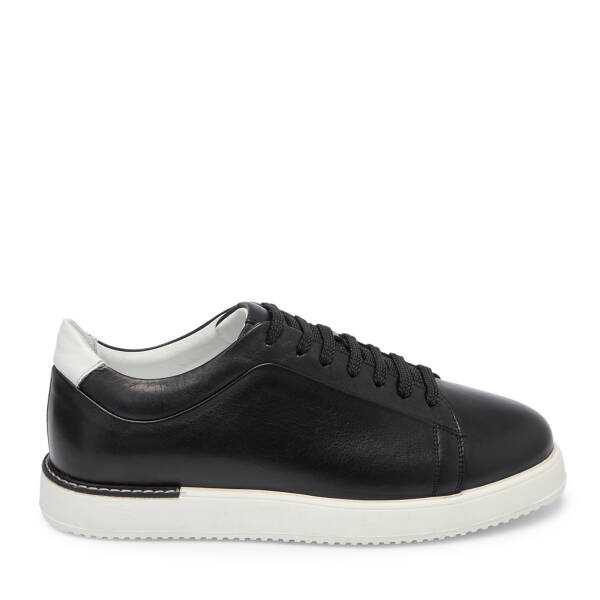 Siyah Deri Erkek Sneaker - E25S1AY57540-A23 - 3