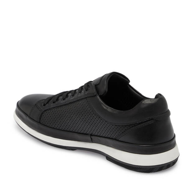 Siyah Deri Erkek Sneaker - E25S1AY57541-A23 - 2