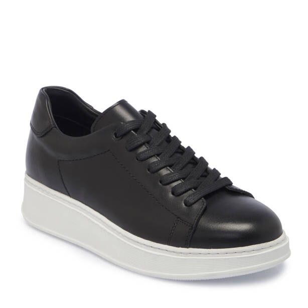 Siyah Deri Erkek Sneaker - E25S1AY57542-A23 