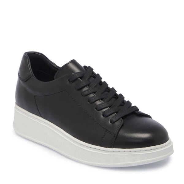 Siyah Deri Erkek Sneaker - E25S1AY57542-A23 - 1