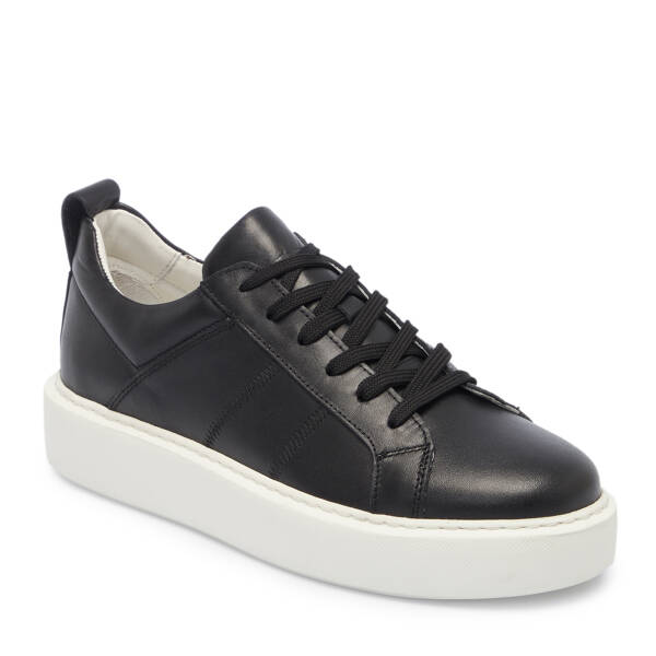 Siyah Deri Erkek Sneaker - E25S1AY57545-A23 - 1