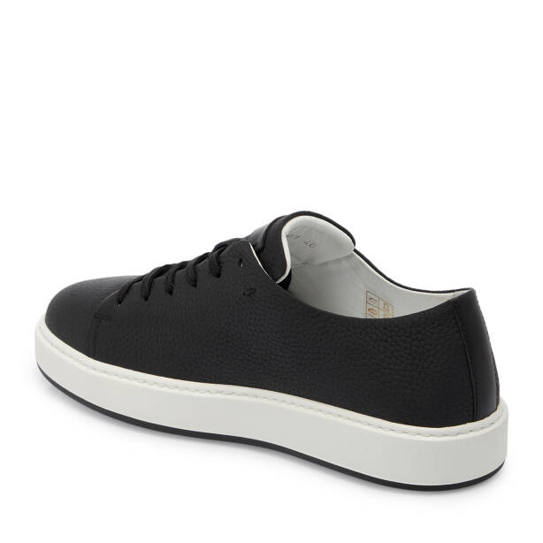 Siyah Deri Erkek Sneaker - E25S1AY57547-A23 - 2