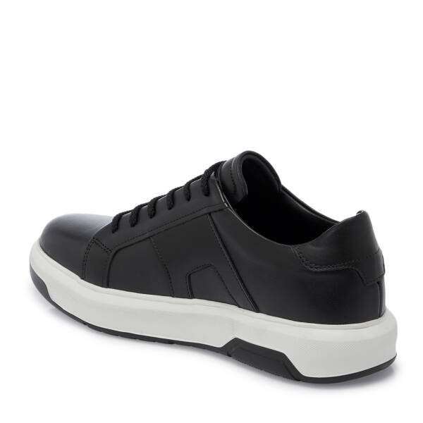 Siyah Deri Erkek Sneaker - E25S1AY57548-A23 - 2