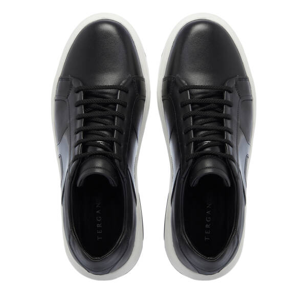 Siyah Deri Erkek Sneaker - E25S1AY57548-A23 - 5