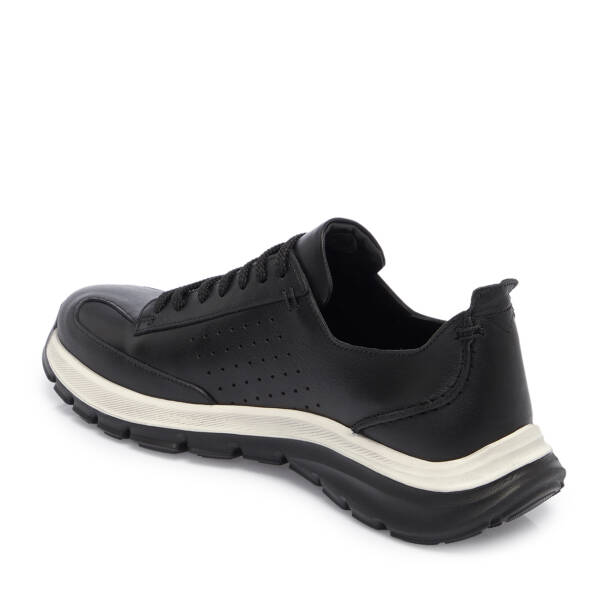 Siyah Deri Erkek Sneaker - E25S1AY57552-A23 - 2