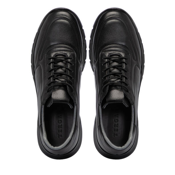 Siyah Hakiki Deri Erkek Sneaker - E25S1AY57666-A23 - 9