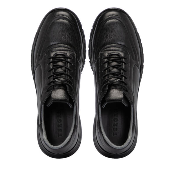 Siyah Hakiki Deri Erkek Sneaker - E25S1AY57666-A23 - 9