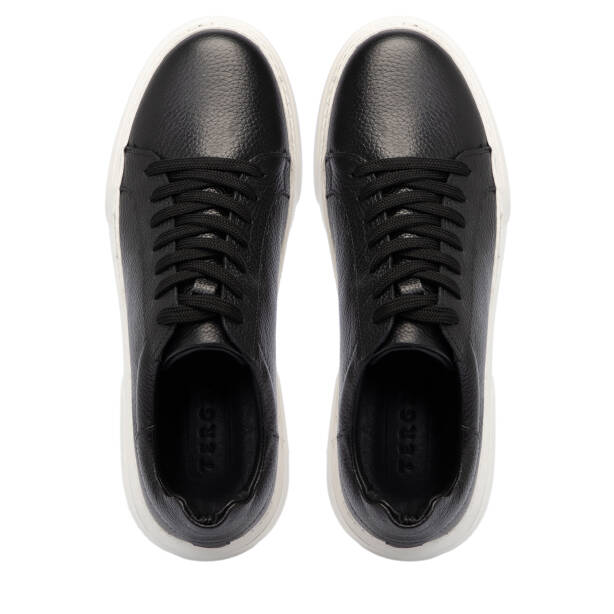 Siyah Deri Erkek Sneaker - E25S1AY57667-A41 - 5