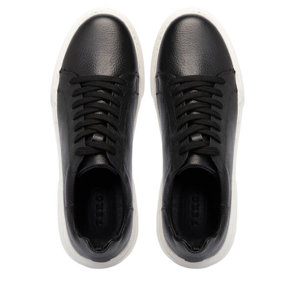 Siyah Deri Erkek Sneaker - E25S1AY57667-A41 - 5