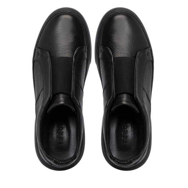 Siyah Hakiki Deri Erkek Sneaker - E25S1AY57668-A41 - 5