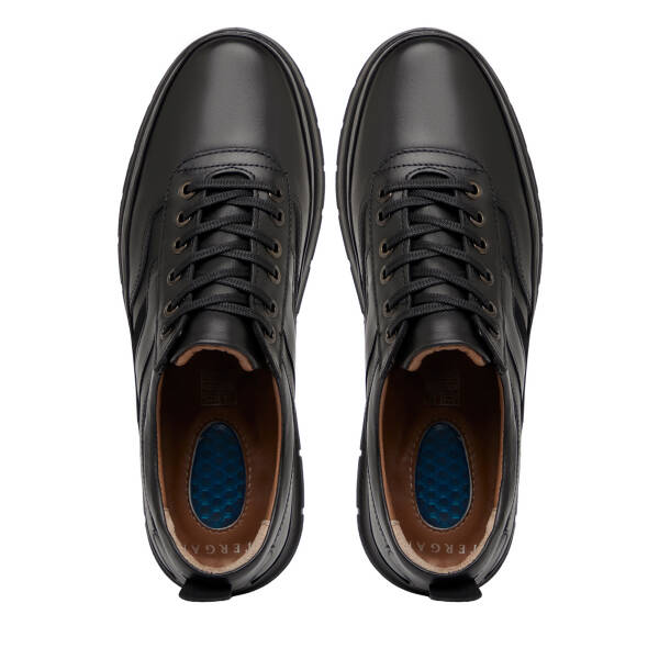 Siyah Hakiki Deri Erkek Sneaker - E25S1AY57687-A41 - 5