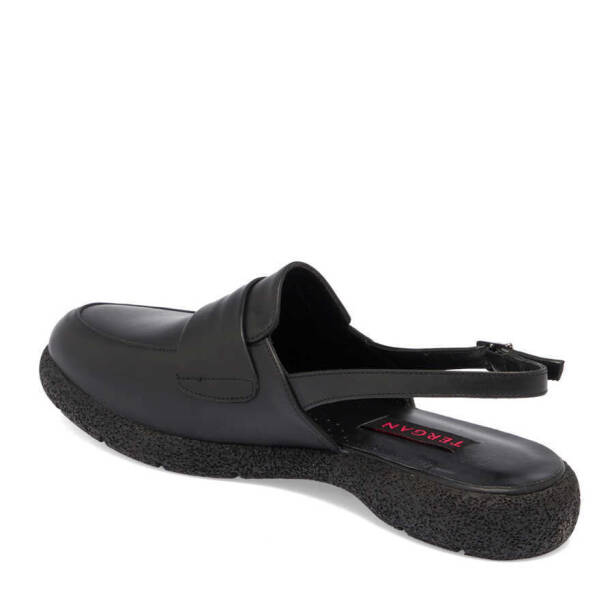 Siyah Deri Kadın Babet - K24I1AY67344-A23 - 2