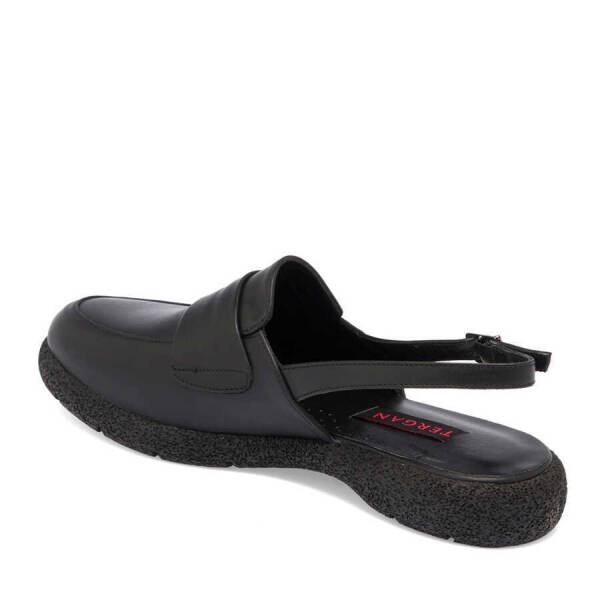 Siyah Deri Kadın Babet - K24I1AY67344-A23 - 2