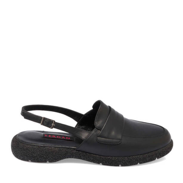 Siyah Deri Kadın Babet - K24I1AY67344-A23 - 3