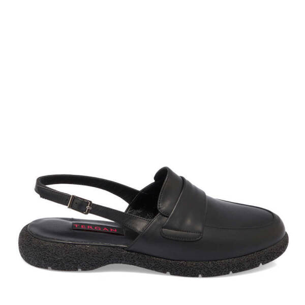 Siyah Deri Kadın Babet - K24I1AY67344-A23 - 3