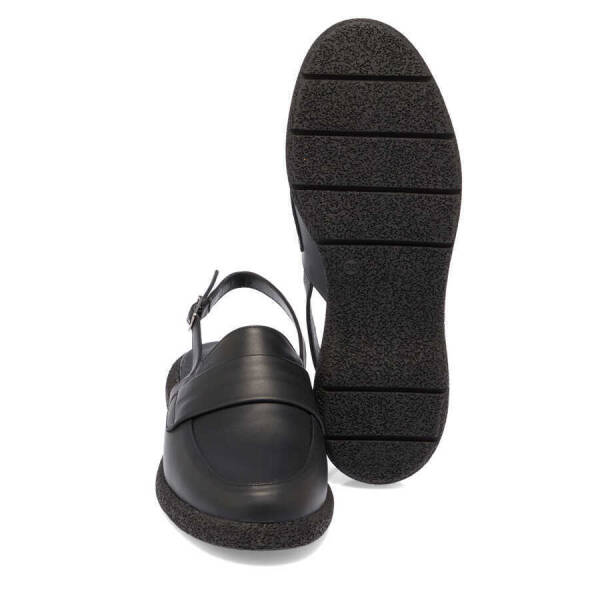 Siyah Deri Kadın Babet - K24I1AY67344-A23 - 4