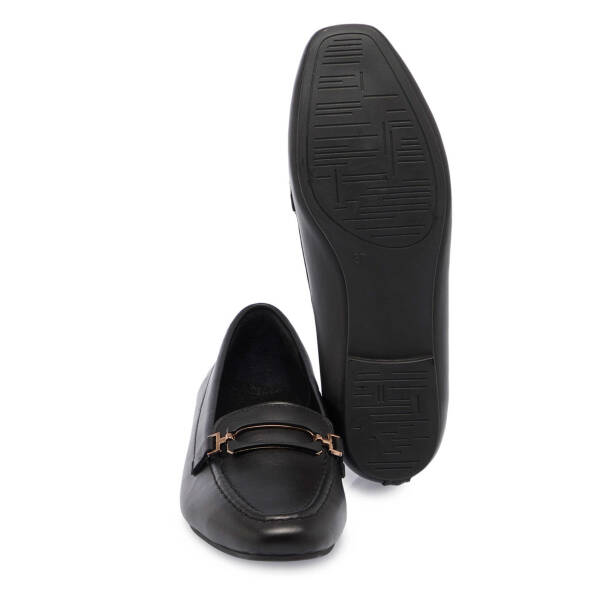 Siyah Deri Kadın Babet - K24S1BB67717-A23 - 4