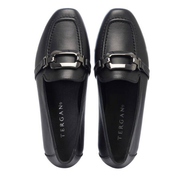 Siyah Deri Kadın Babet - K25I1AY67846-A23 - 5