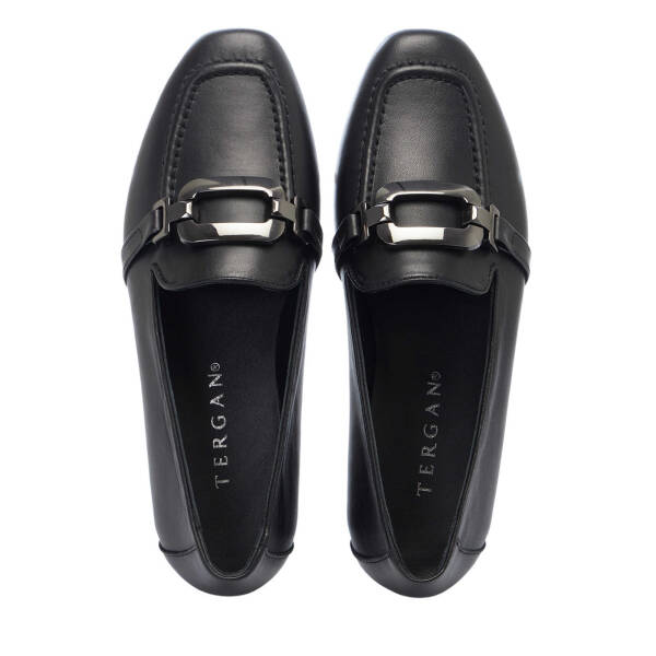 Siyah Deri Kadın Babet - K25I1AY67846-A23 - 5