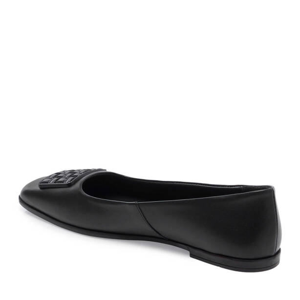 Siyah Hakiki Deri Kadın Babet - K25I1BB67847-A23 - 3