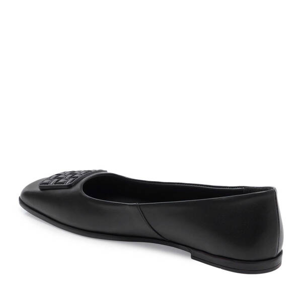 Siyah Hakiki Deri Kadın Babet - K25I1BB67847-A23 - 3