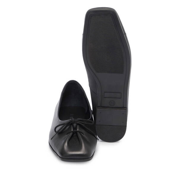 Siyah Hakiki Deri Kadın Babet - K25I1BB67850-A23 - 4