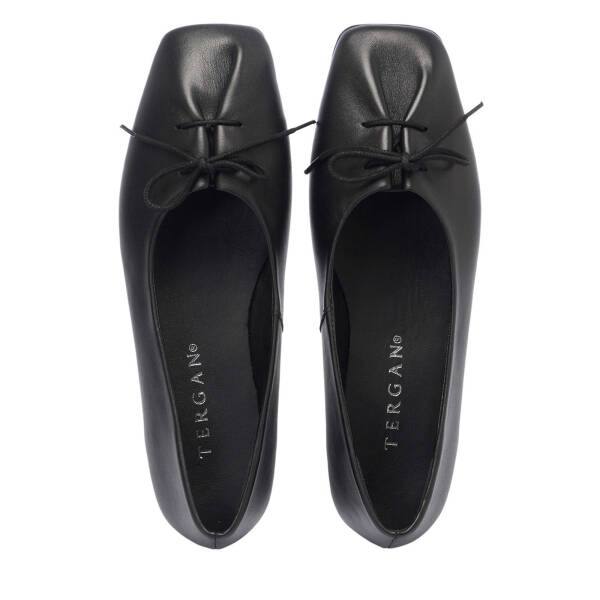 Siyah Hakiki Deri Kadın Babet - K25I1BB67850-A23 - 5