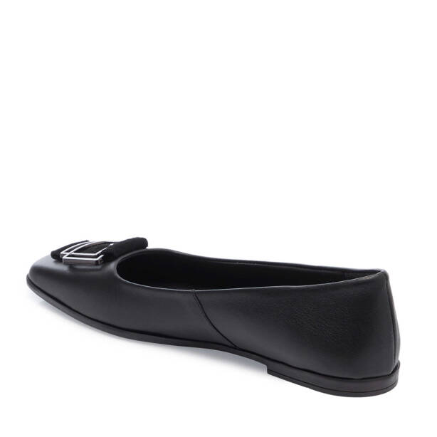 Siyah Hakiki Deri Kadın Babet - K25I1BB67851-A23 - 3