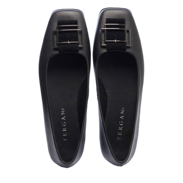 Siyah Hakiki Deri Kadın Babet - K25I1BB67851-A23 - 5