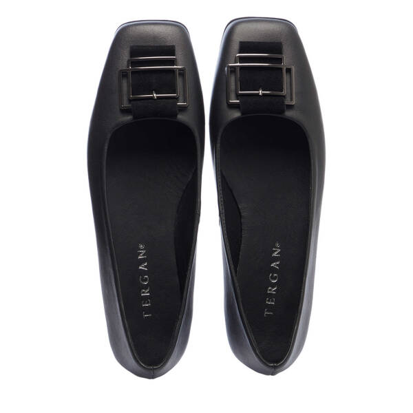 Siyah Hakiki Deri Kadın Babet - K25I1BB67851-A23 - 5