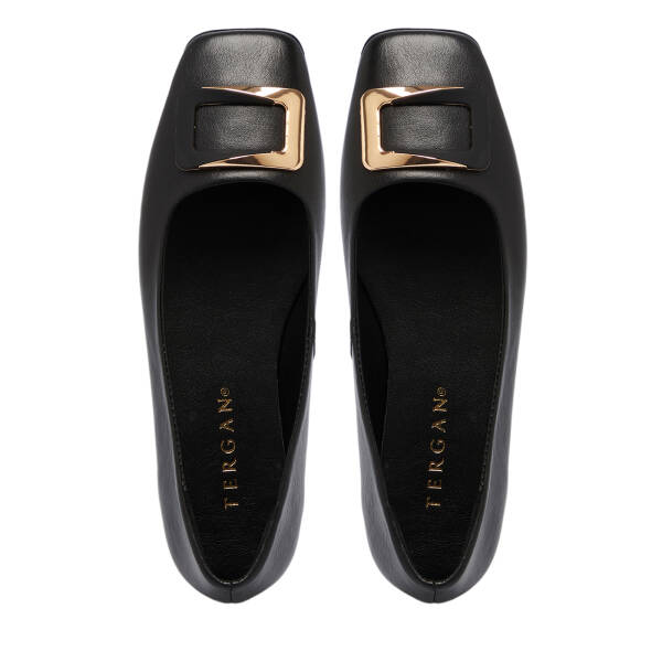 Siyah Deri Kadın Babet - K25S1BB68361-A23 - 5