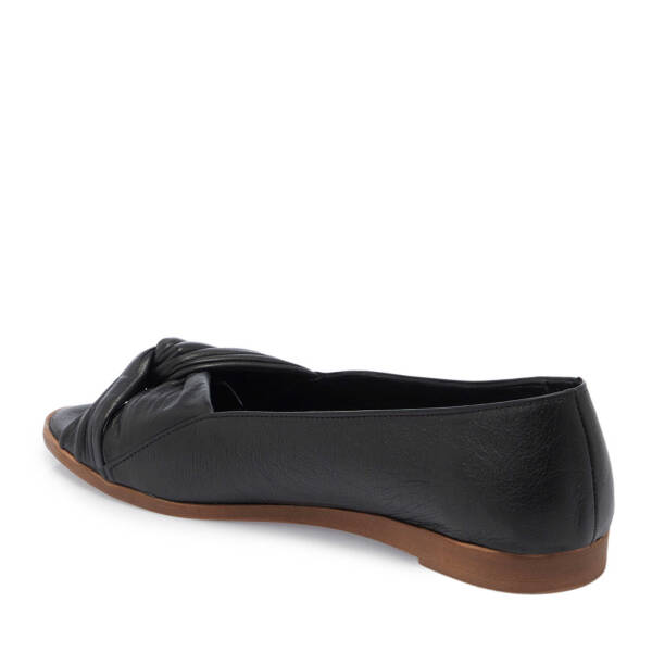 Siyah Hakiki Deri Kadın Babet - K25Y1AY67883-A23 - 3