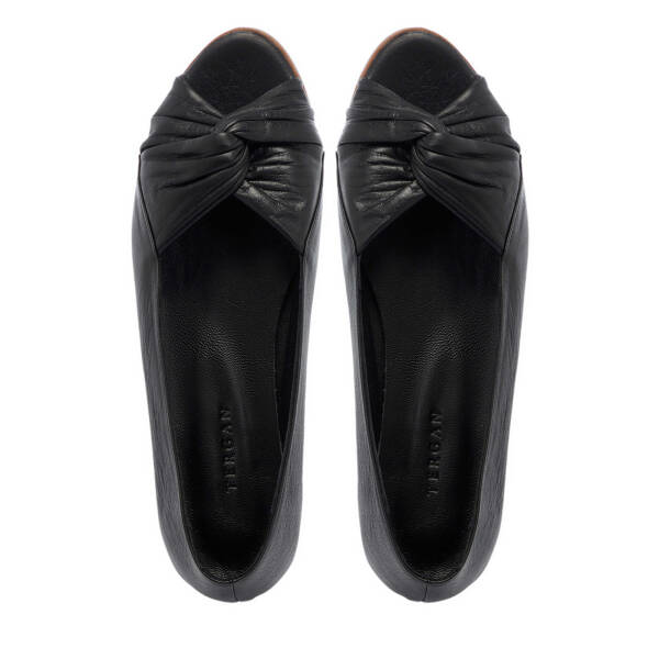 Siyah Hakiki Deri Kadın Babet - K25Y1AY67883-A23 - 5