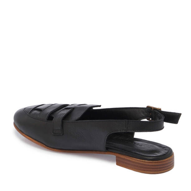 Siyah Hakiki Deri Kadın Babet - K25Y1AY67884-A23 - 3