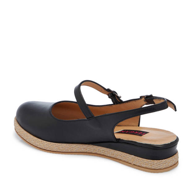 Siyah Hakiki Deri Kadın Babet - K25Y1AY67907-A23 - 3